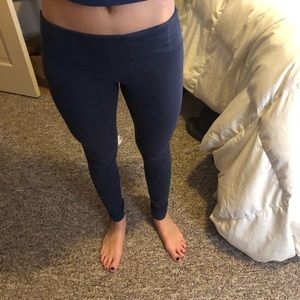 navy notre dame irish leggings